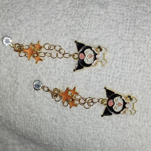 Hand Crafted Hello Kitty's Kuromi Starlight Earrings - Picture 5 of 9